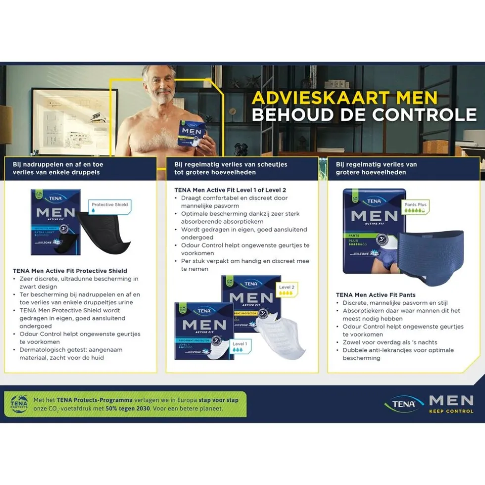 Tena Men Active Fit Pants Plus Incontinentiebroekjes