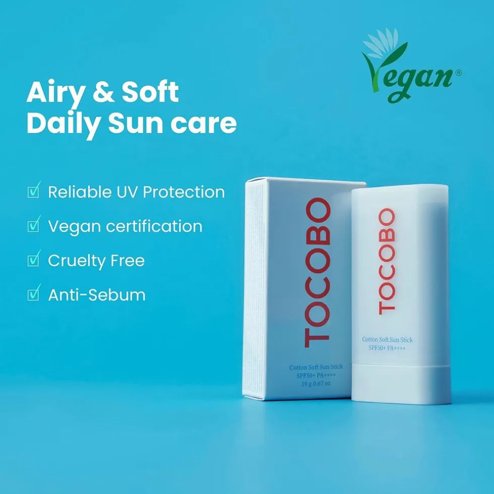 TOCOBO Cotton Soft Sun Stick SPF50+ PA++++