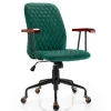 Trendmix Fluwelen Vintage Bureaustoel Met Kantelbare Rugleuning