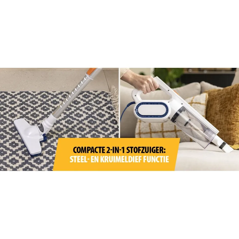 Tristar SZ2308 2in1 Steelstofzuiger en kruimeldief met draad Inclusief twee opzetstukken