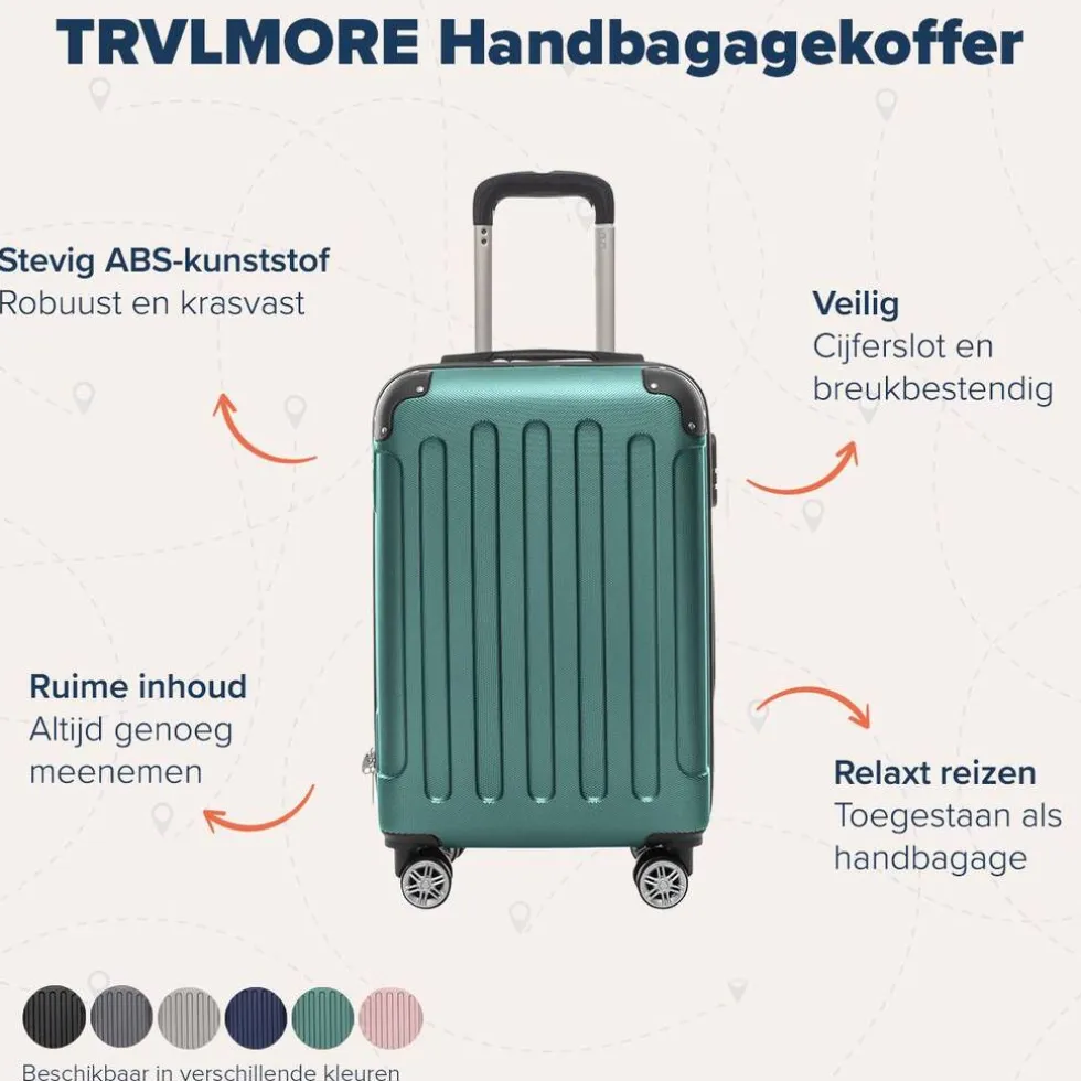 TRVLMORE Handbagage Koffer