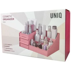 UNIQ Make‑up & Sieraden Organizer – 2 Laden, Roze - P110