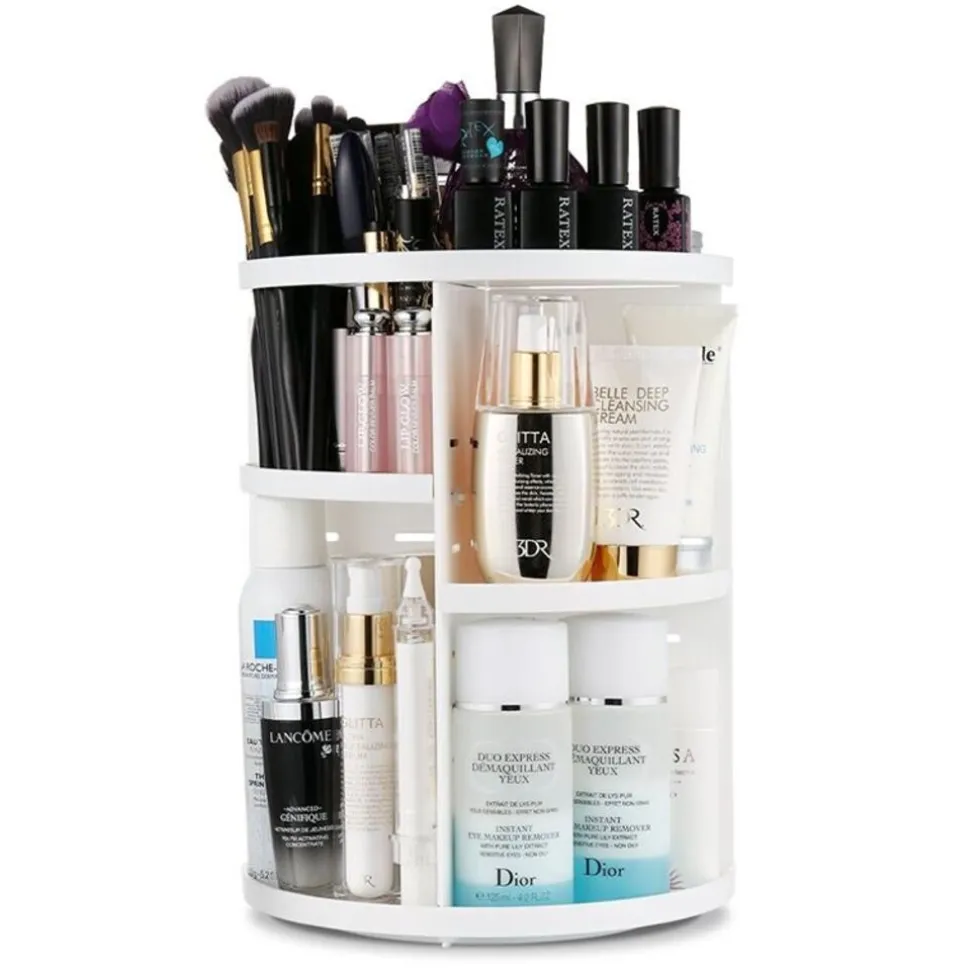 UNIQ 360° Roterende Make‑up Organizer - Wit