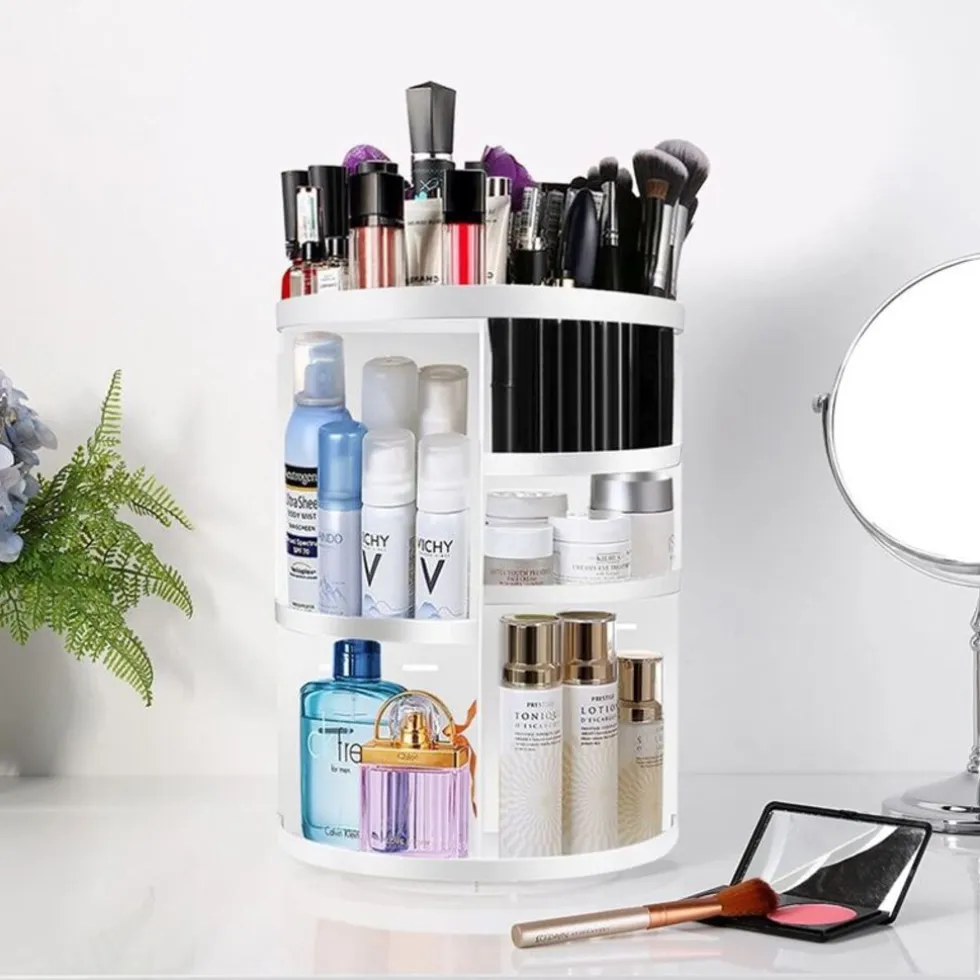 UNIQ 360° Roterende Make‑up Organizer - Wit