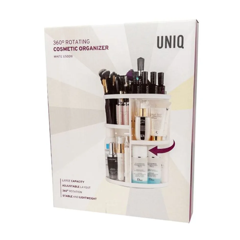UNIQ 360° Roterende Make‑up Organizer - Wit