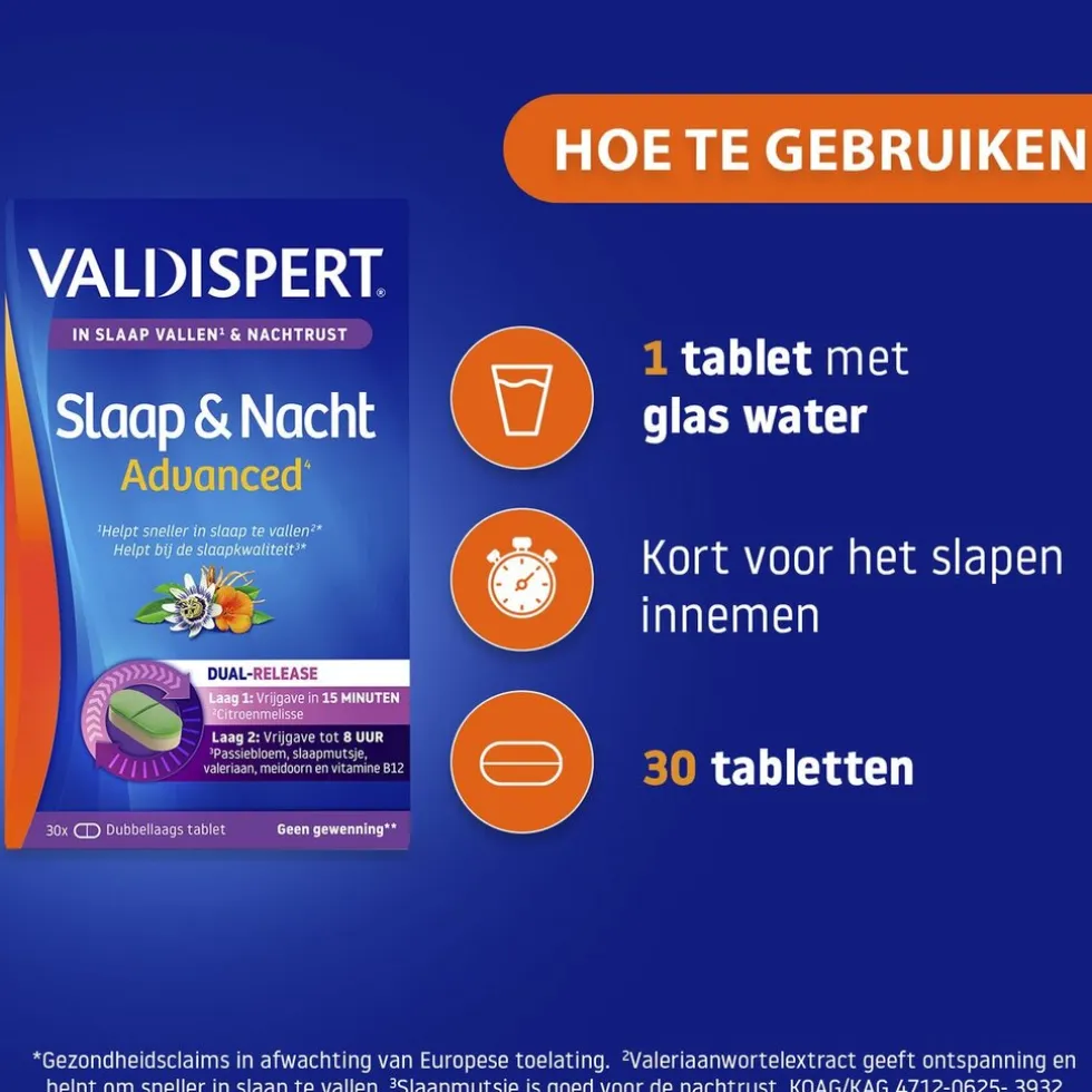 Valdispert Slaap & Nacht Advanced Tabletten