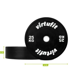 VirtuFit Bumper Plate Olympische Halterschijf van Rubber