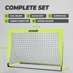 VirtuFit Pop-Up Voetbaldoelen Set