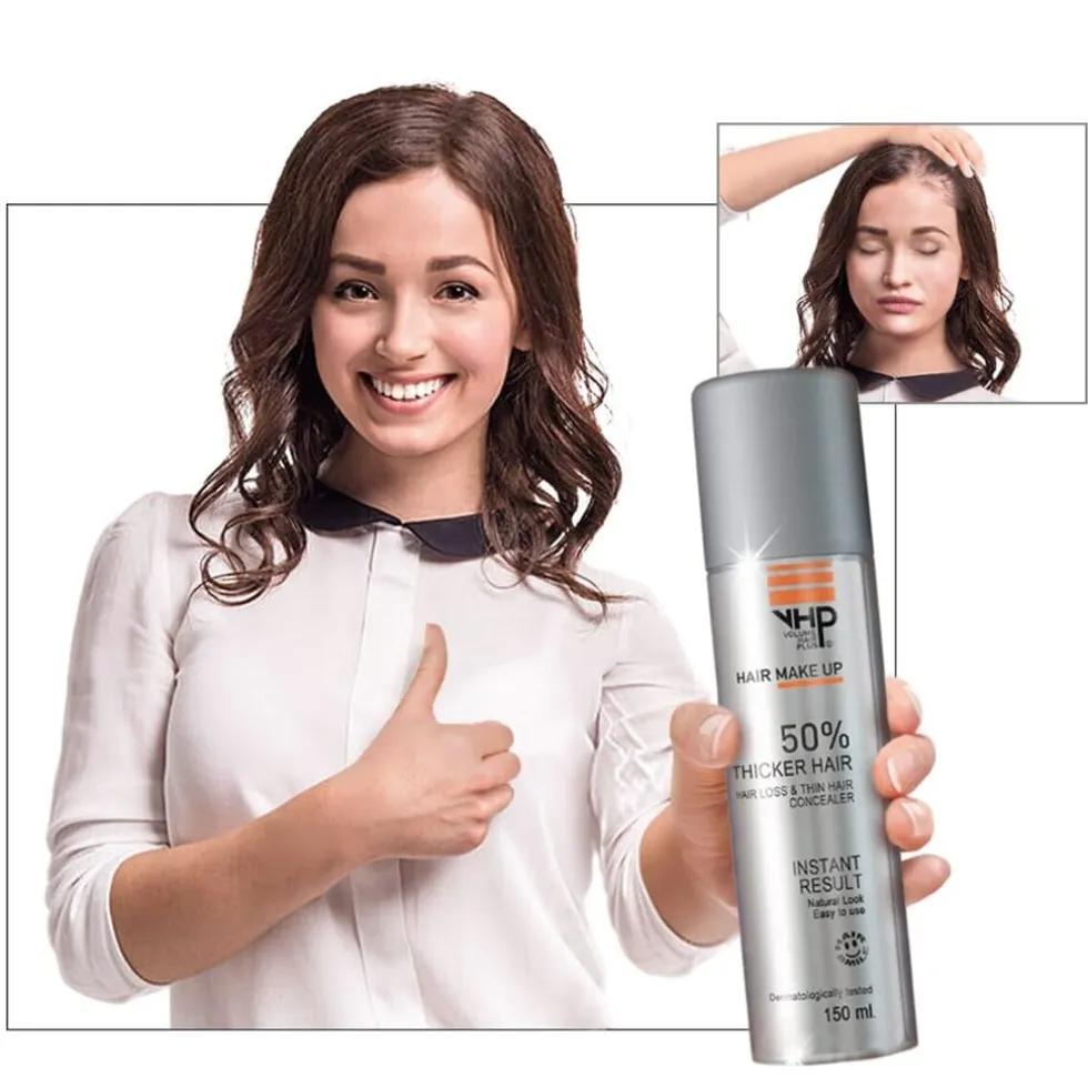 Volume Hair Plus Midden Bruin Verdikkende Hairspray
