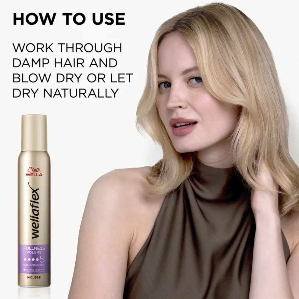 Wella Wellaflex Fullness Volume Hold 5 Mousse