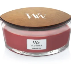 Woodwick geurkaarsen Cinnamon Chai