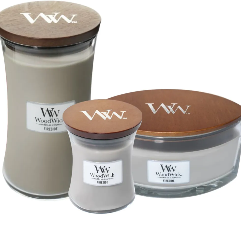 Woodwick geurkaarsen Fireside