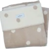 Zaffiro Ecru & Beige Gestipt 75 x 100 cm Wiegdeken